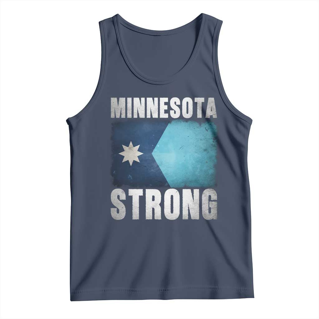 Minnesota Strong Tank Top MN State Pride Community Resistance TS11 Navy Print Your Wear