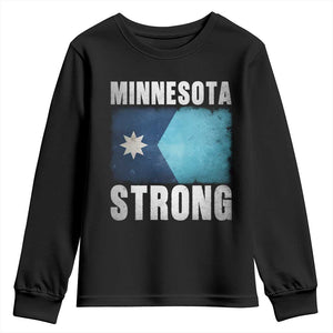 Minnesota Strong Youth Sweatshirt MN State Pride Community Resistance TS11 Black Print Your Wear