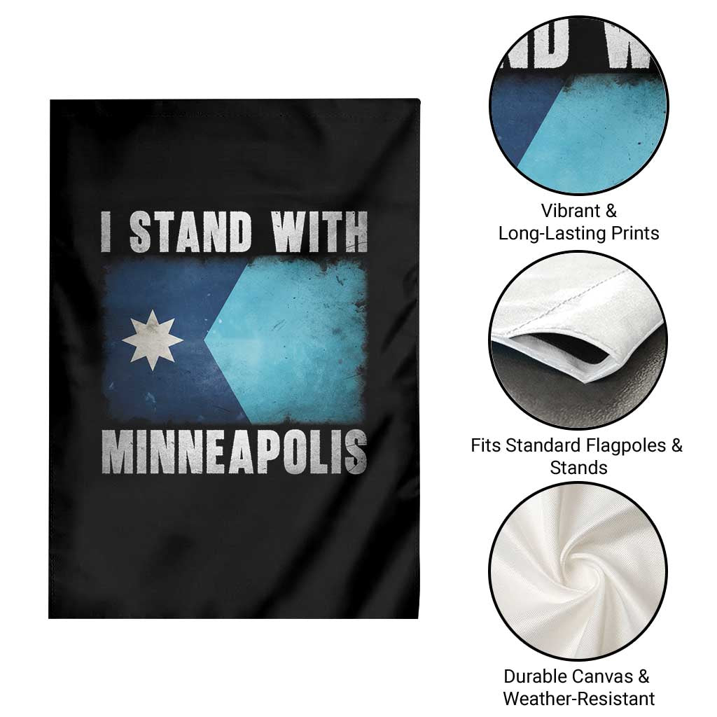 I Stand With Minneapolis Garden Flag Social Justice and Immigration Protest MN Flag TS11 Print Your Wear