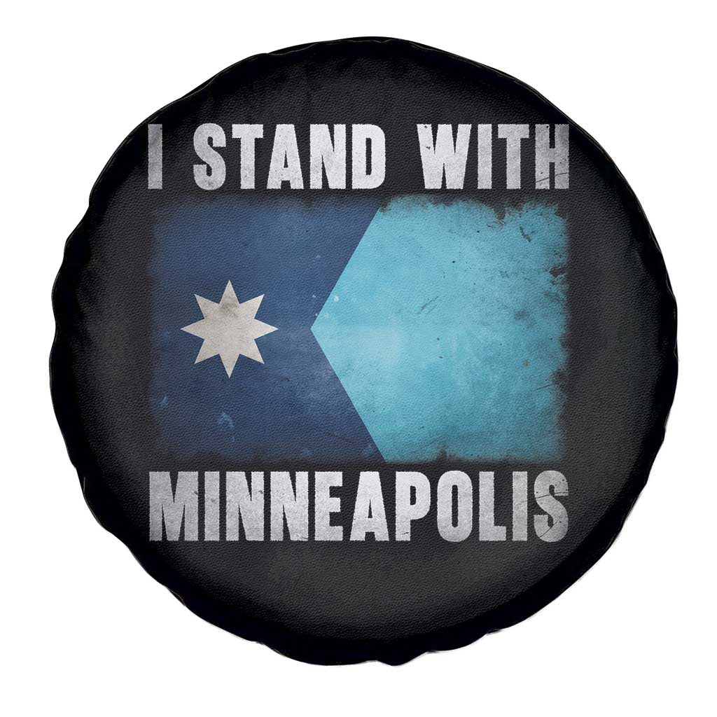 I Stand With Minneapolis Spare Tire Cover Social Justice and Immigration Protest MN Flag TS11 Print Your Wear