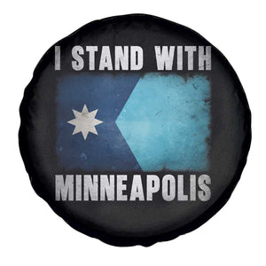 I Stand With Minneapolis Spare Tire Cover Social Justice and Immigration Protest MN Flag TS11 Print Your Wear
