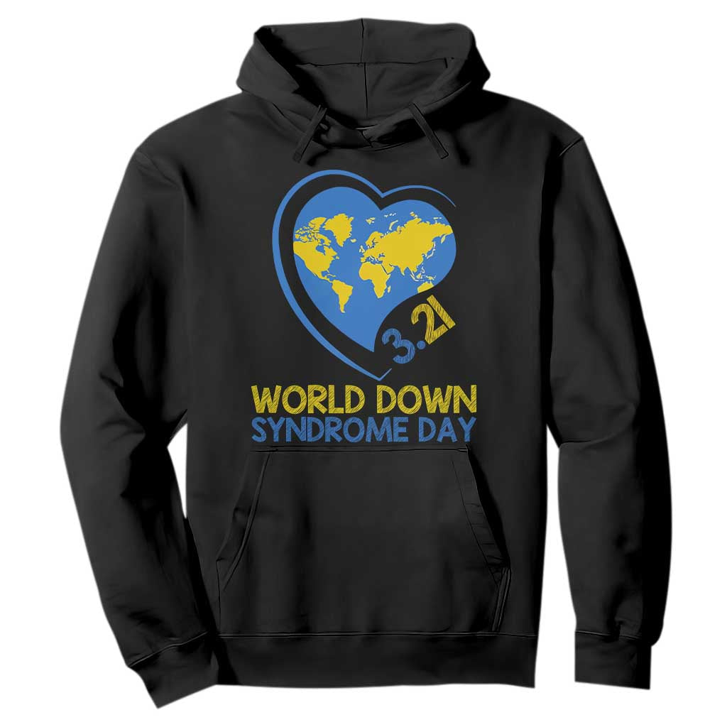 World Down Syndrome Day March 21 World Heart Hoodie TS11 Black Print Your Wear