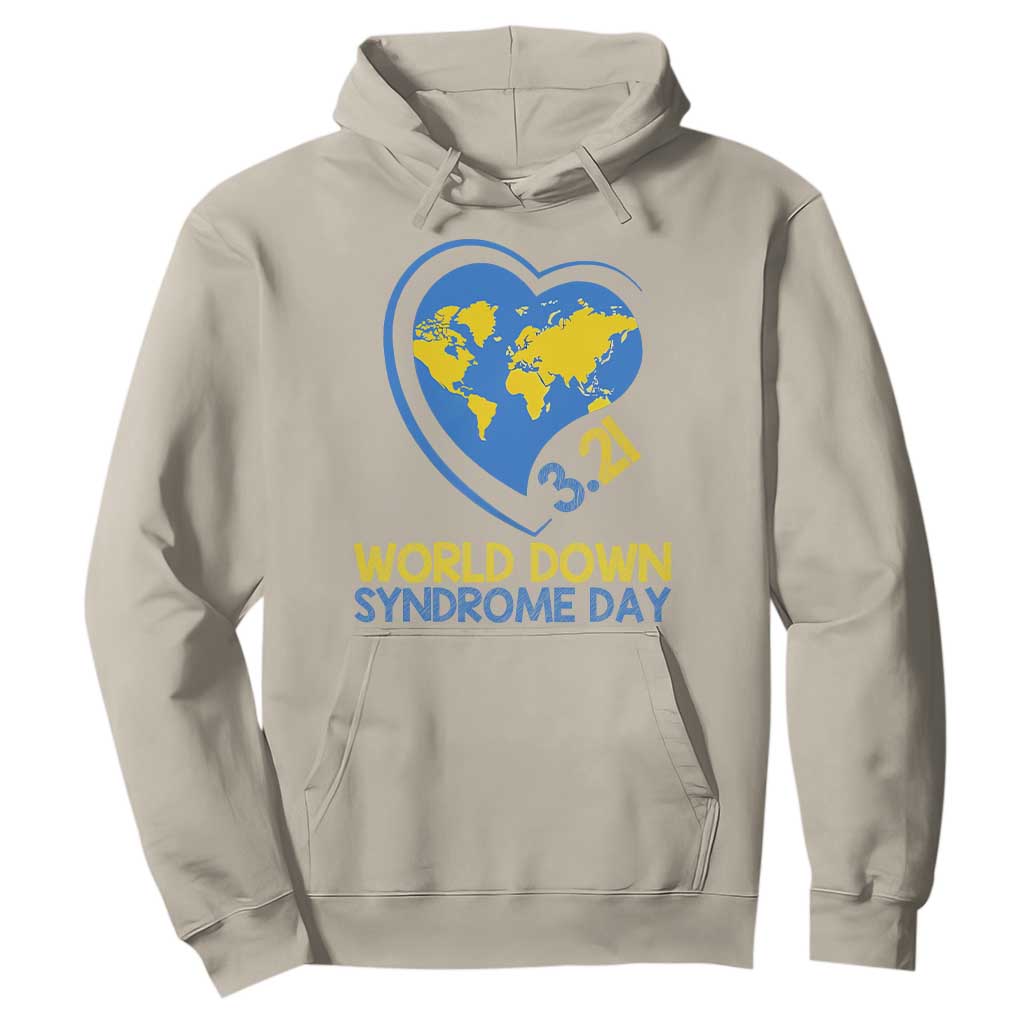 World Down Syndrome Day March 21 World Heart Hoodie TS11 Sand Print Your Wear