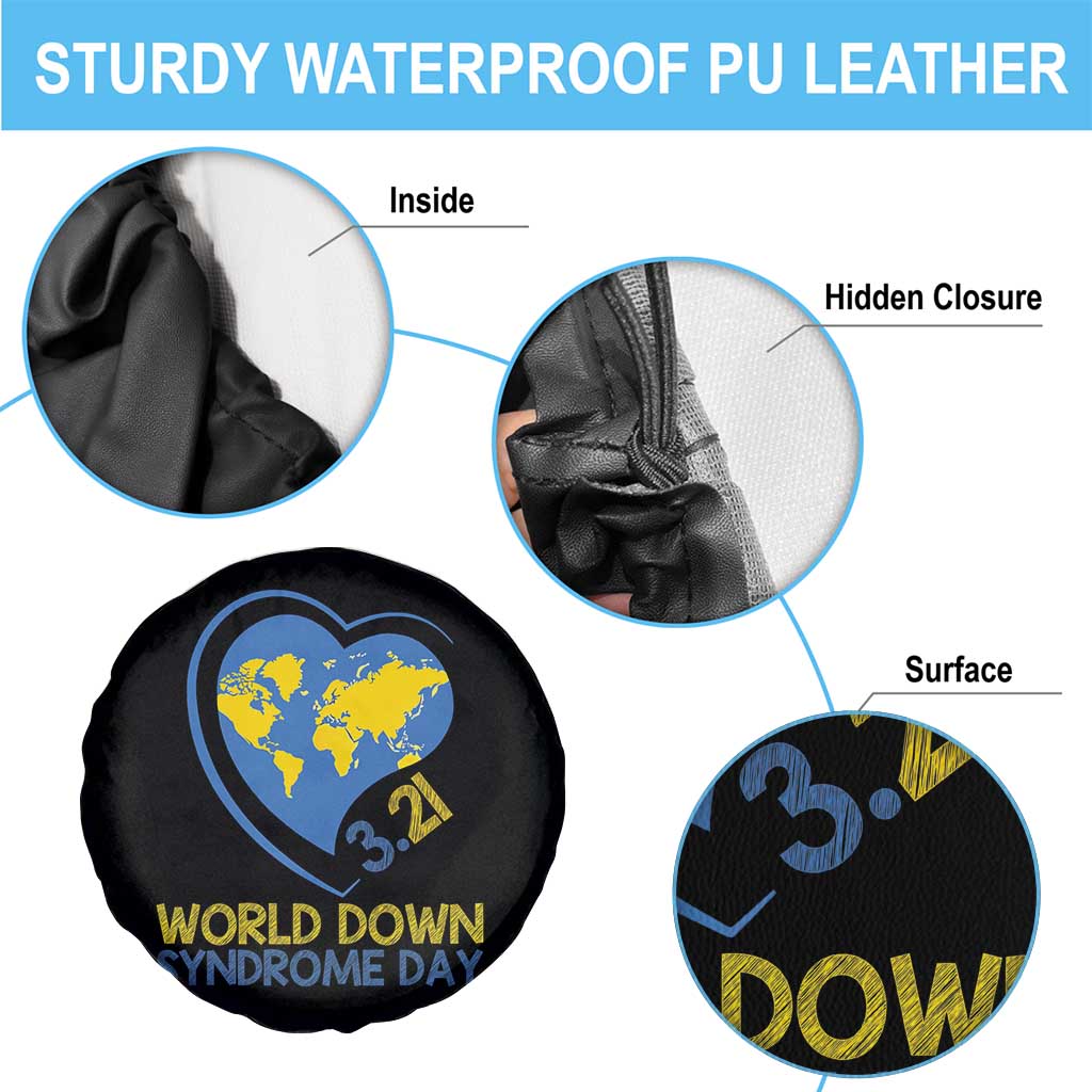 World Down Syndrome Day March 21 World Heart Spare Tire Cover TS11 Print Your Wear
