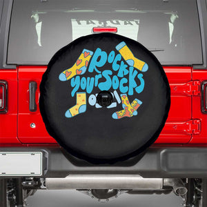 Rock Your Socks Spare Tire Cover Down Syndrome Awareness March 21 TS11 Black Print Your Wear