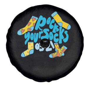 Rock Your Socks Spare Tire Cover Down Syndrome Awareness March 21 TS11 Print Your Wear