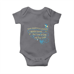 Down Syndrome Awareness Baby Onesie Down Syndrome Is A Journey I Never Planned TS11 Charcoal Print Your Wear