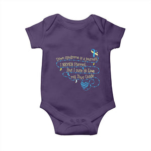 Down Syndrome Awareness Baby Onesie Down Syndrome Is A Journey I Never Planned TS11 Purple Print Your Wear