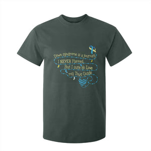 Down Syndrome Awareness T Shirt For Kid Down Syndrome Is A Journey I Never Planned TS11 Dark Forest Green Print Your Wear