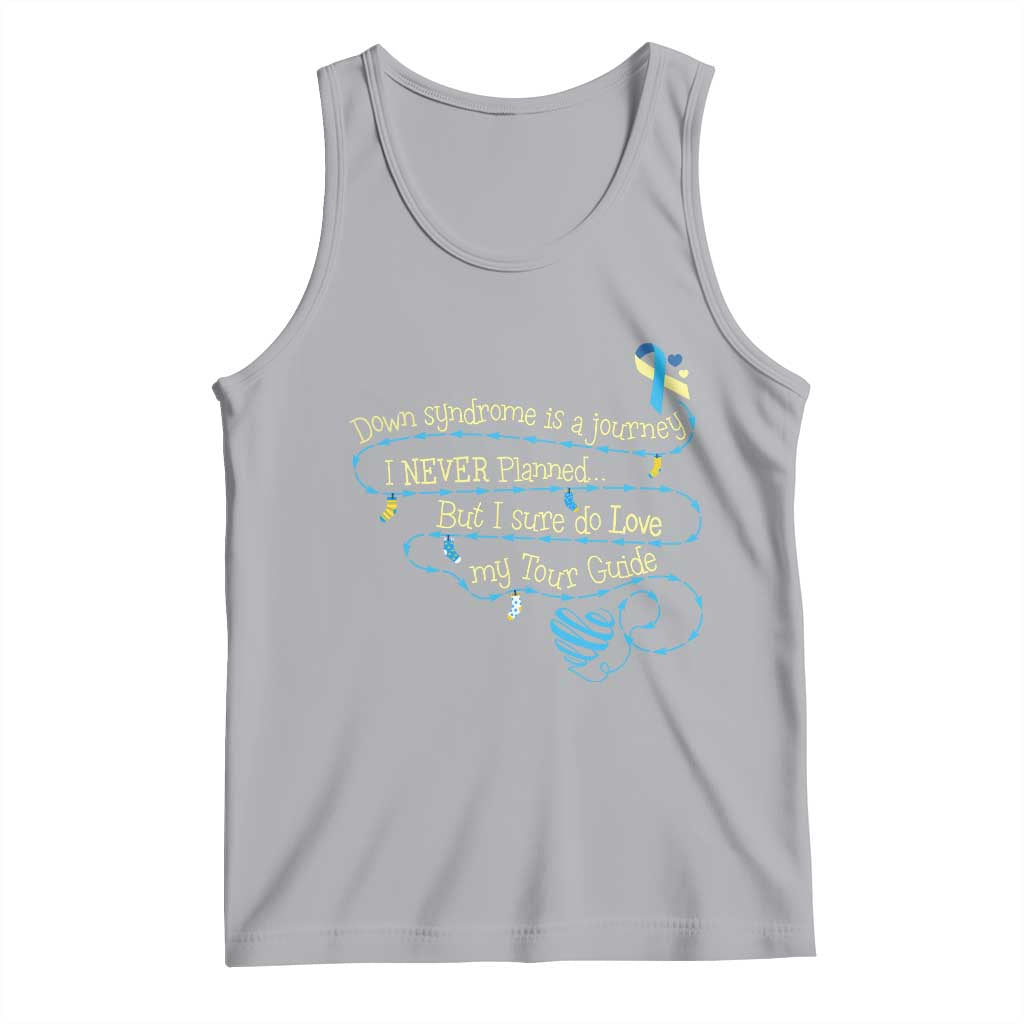 Down Syndrome Awareness Tank Top Down Syndrome Is A Journey I Never Planned TS11 Athletic Heather Print Your Wear