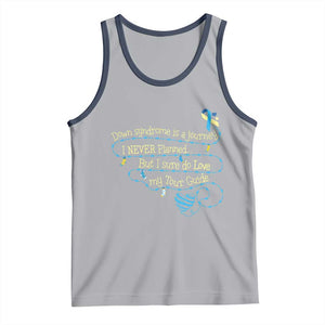 Down Syndrome Awareness Tank Top Down Syndrome Is A Journey I Never Planned TS11 Athletic Heather Navy Print Your Wear