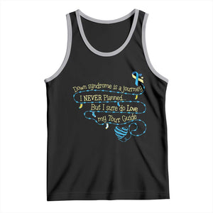 Down Syndrome Awareness Tank Top Down Syndrome Is A Journey I Never Planned TS11 Black Athletic Heather Print Your Wear