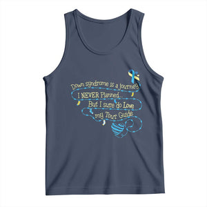 Down Syndrome Awareness Tank Top Down Syndrome Is A Journey I Never Planned TS11 Navy Print Your Wear