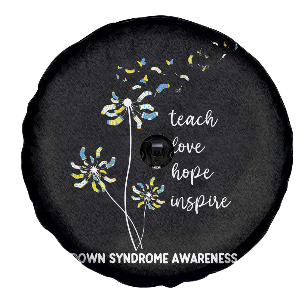 Down Syndrome Awareness Spare Tire Cover Teach Love Hope Inspire Socks Dandelion TS11 Print Your Wear