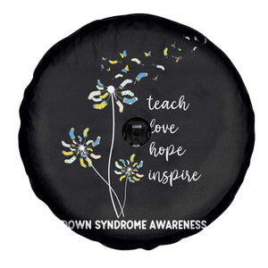 Down Syndrome Awareness Spare Tire Cover Teach Love Hope Inspire Socks Dandelion TS11 Print Your Wear