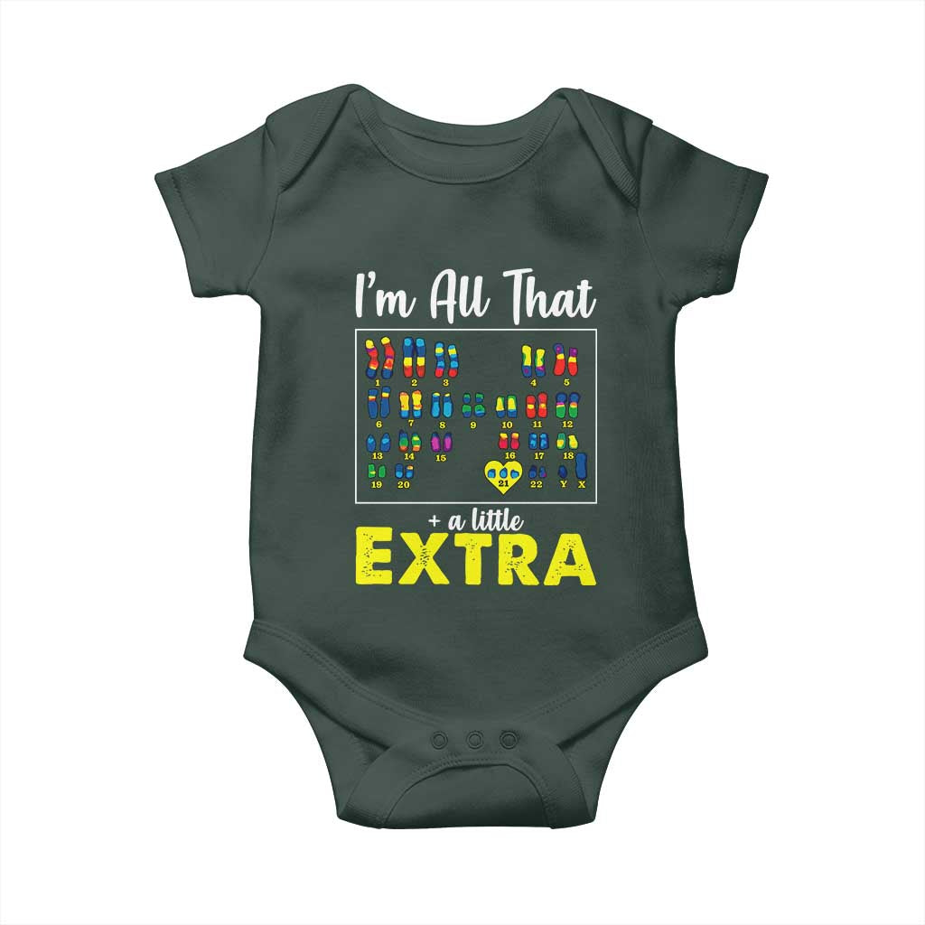 Im All That A Little Extra Down Syndrome Awareness Day Baby Onesie TS11 Print Your Wear