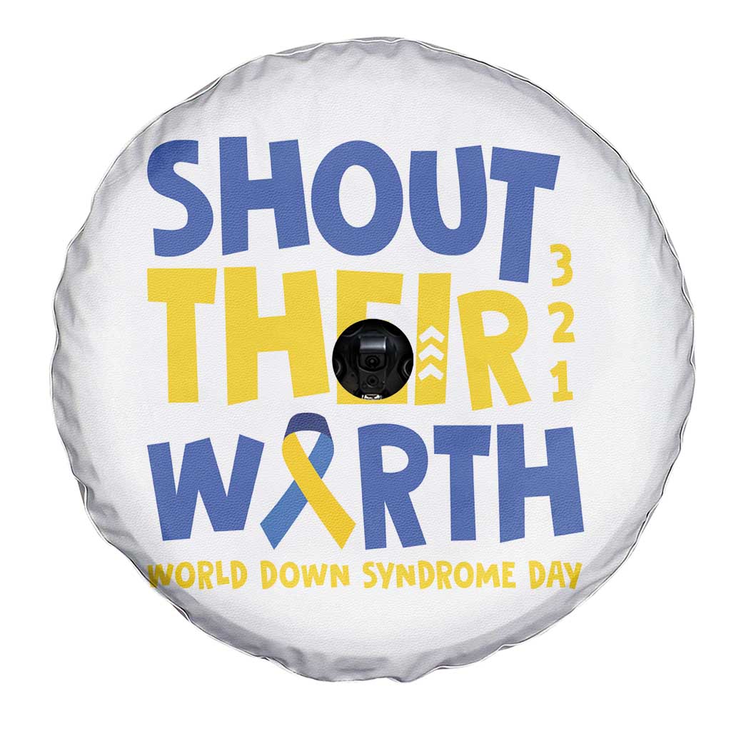Shout Their Worth World Down Syndrome Day Spare Tire Cover TS11 Print Your Wear