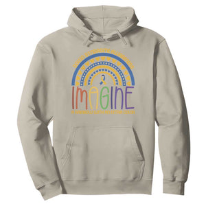 Down Syndrome Awareness Hoodie Imagine A Rainbow With An Extra Color Heart Rainbow TS11 Sand Print Your Wear