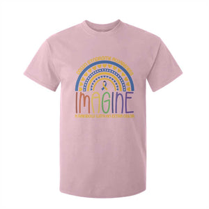Down Syndrome Awareness T Shirt For Kid Imagine A Rainbow With An Extra Color Heart Rainbow TS11 Light Pink Print Your Wear