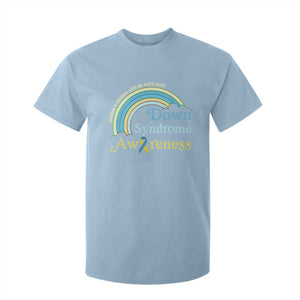Down Syndrome Awareness T Shirt For Kid Imagine A Rainbow With An Extra Color TS11 Light Blue Print Your Wear