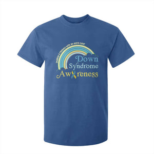 Down Syndrome Awareness T Shirt For Kid Imagine A Rainbow With An Extra Color TS11 Royal Blue Print Your Wear