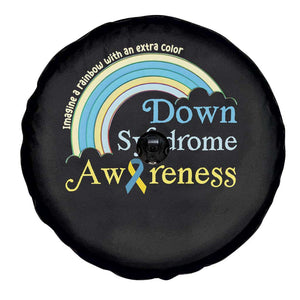 Down Syndrome Awareness Spare Tire Cover Imagine A Rainbow With An Extra Color TS11 Print Your Wear