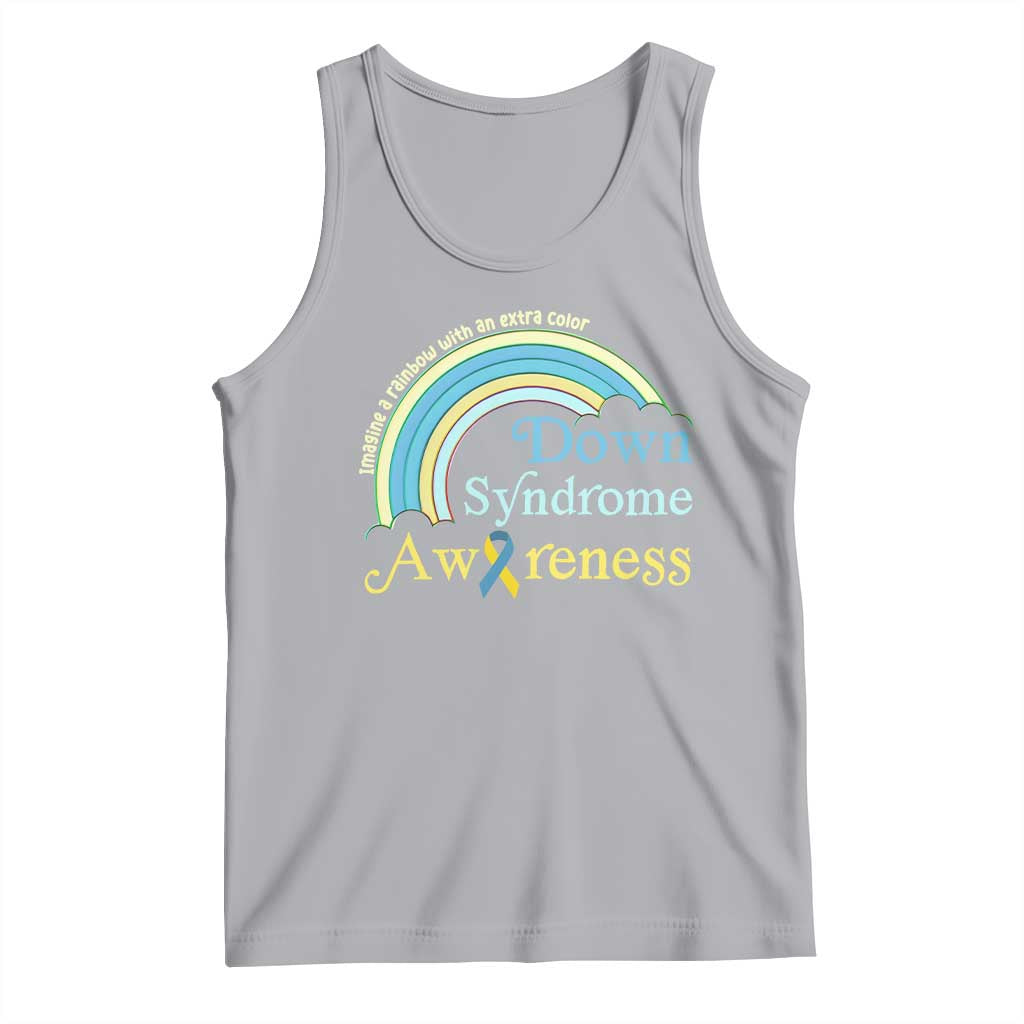 Down Syndrome Awareness Tank Top Imagine A Rainbow With An Extra Color TS11 Athletic Heather Print Your Wear