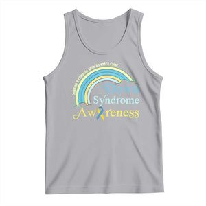 Down Syndrome Awareness Tank Top Imagine A Rainbow With An Extra Color TS11 Athletic Heather Print Your Wear