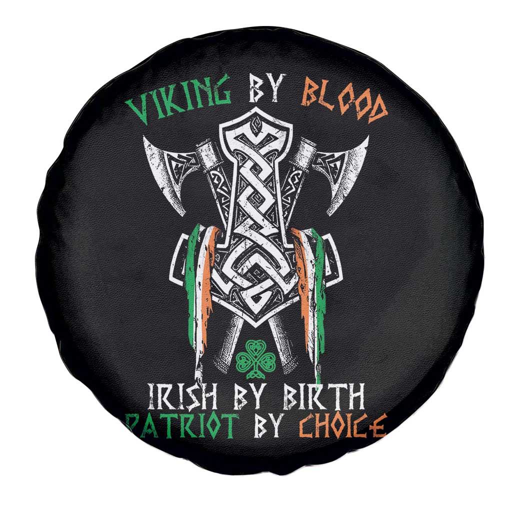 Viking By Blood Irish By Birth Patriot By Choice Spare Tire Cover Irish Viking Axes Celtic Knot TS11 Print Your Wear