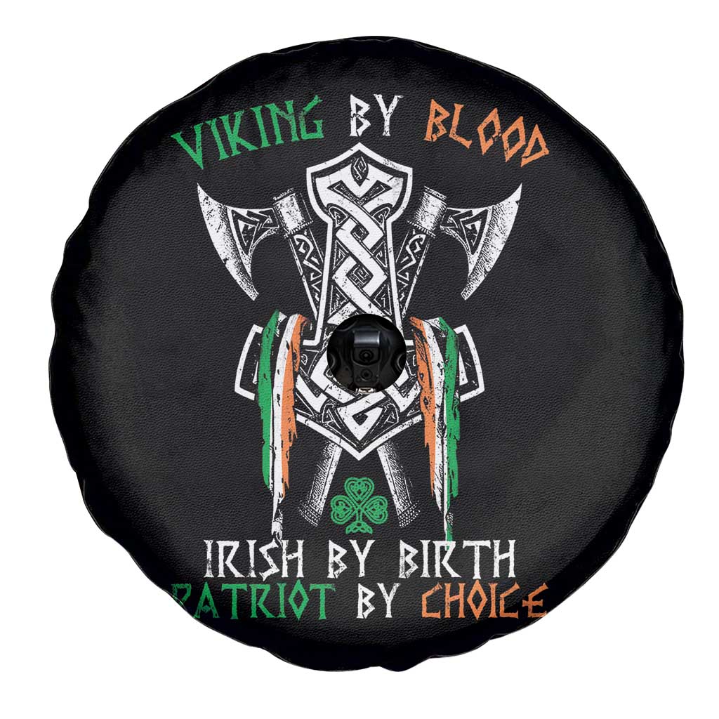 Viking By Blood Irish By Birth Patriot By Choice Spare Tire Cover Irish Viking Axes Celtic Knot TS11 Print Your Wear