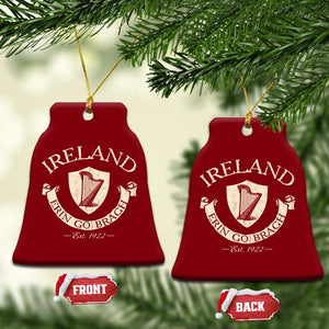 Ireland Erin Go Bragh Est 1922 Ceramic Ornament Irish Pride Vintage Harp TS11 Print Your Wear