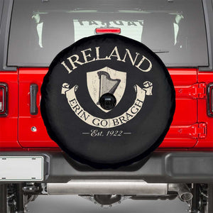 Ireland Erin Go Bragh Est 1922 Spare Tire Cover Irish Pride Vintage Harp TS11 Black Print Your Wear