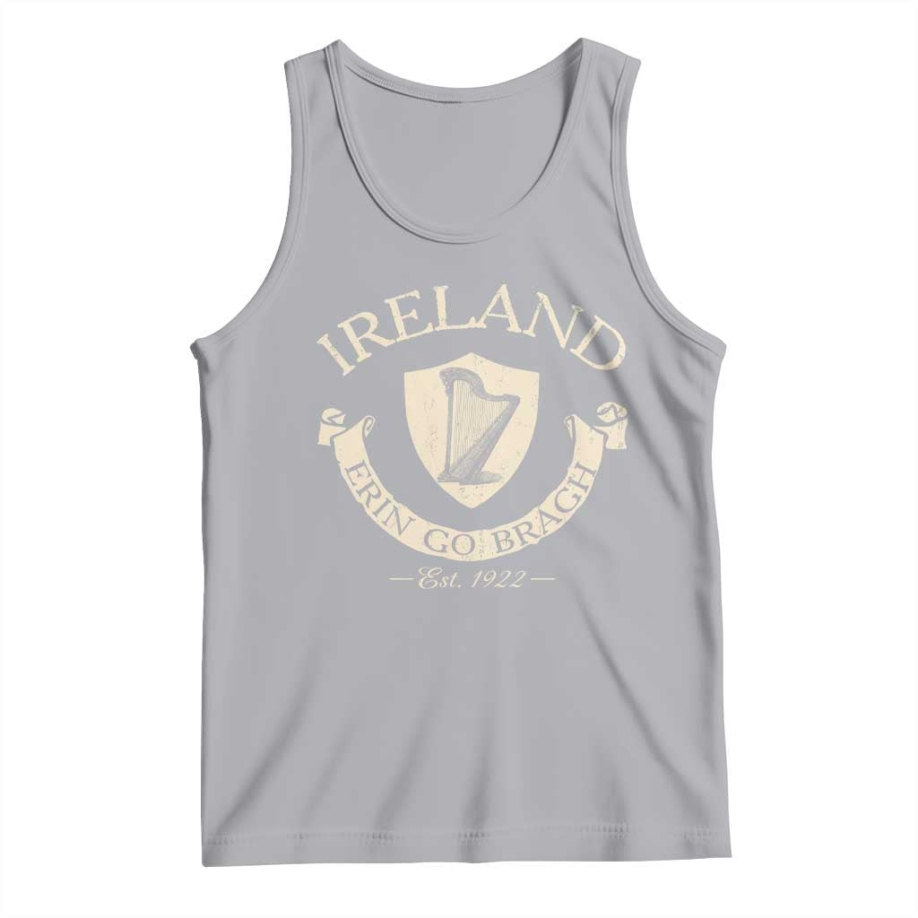 Ireland Erin Go Bragh Est 1922 Tank Top Irish Pride Vintage Harp TS11 Athletic Heather Print Your Wear