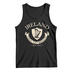 Ireland Erin Go Bragh Est 1922 Tank Top Irish Pride Vintage Harp TS11 Black Print Your Wear