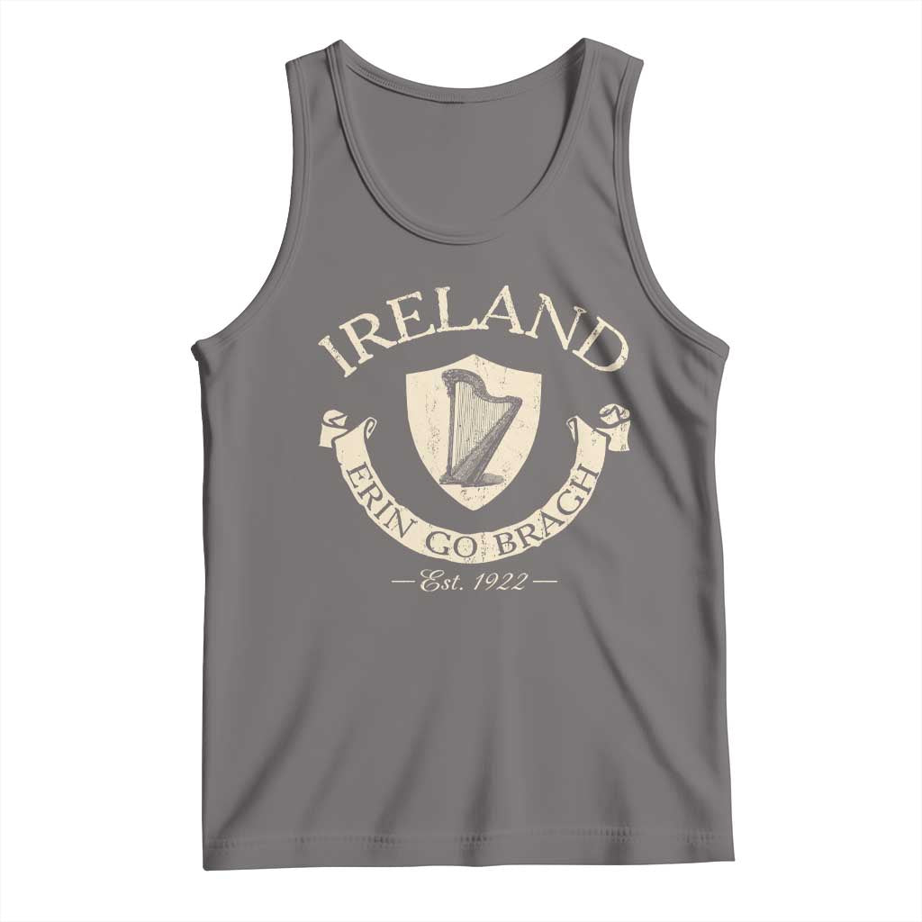 Ireland Erin Go Bragh Est 1922 Tank Top Irish Pride Vintage Harp TS11 Deep Heather Print Your Wear
