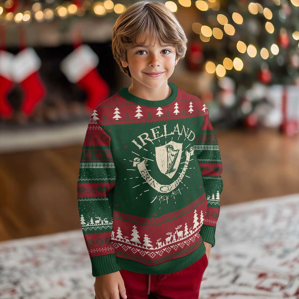 Ireland Erin Go Bragh Est 1922 Knit Sweatshirt Irish Pride Vintage Harp TS11 Christmas Print Your Wear