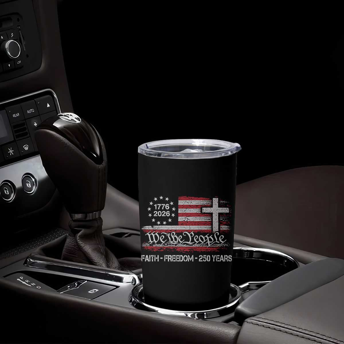 Faith Freedom 250 Years Tumbler Cup Christian USA 250th Anniversary TS11 Print Your Wear