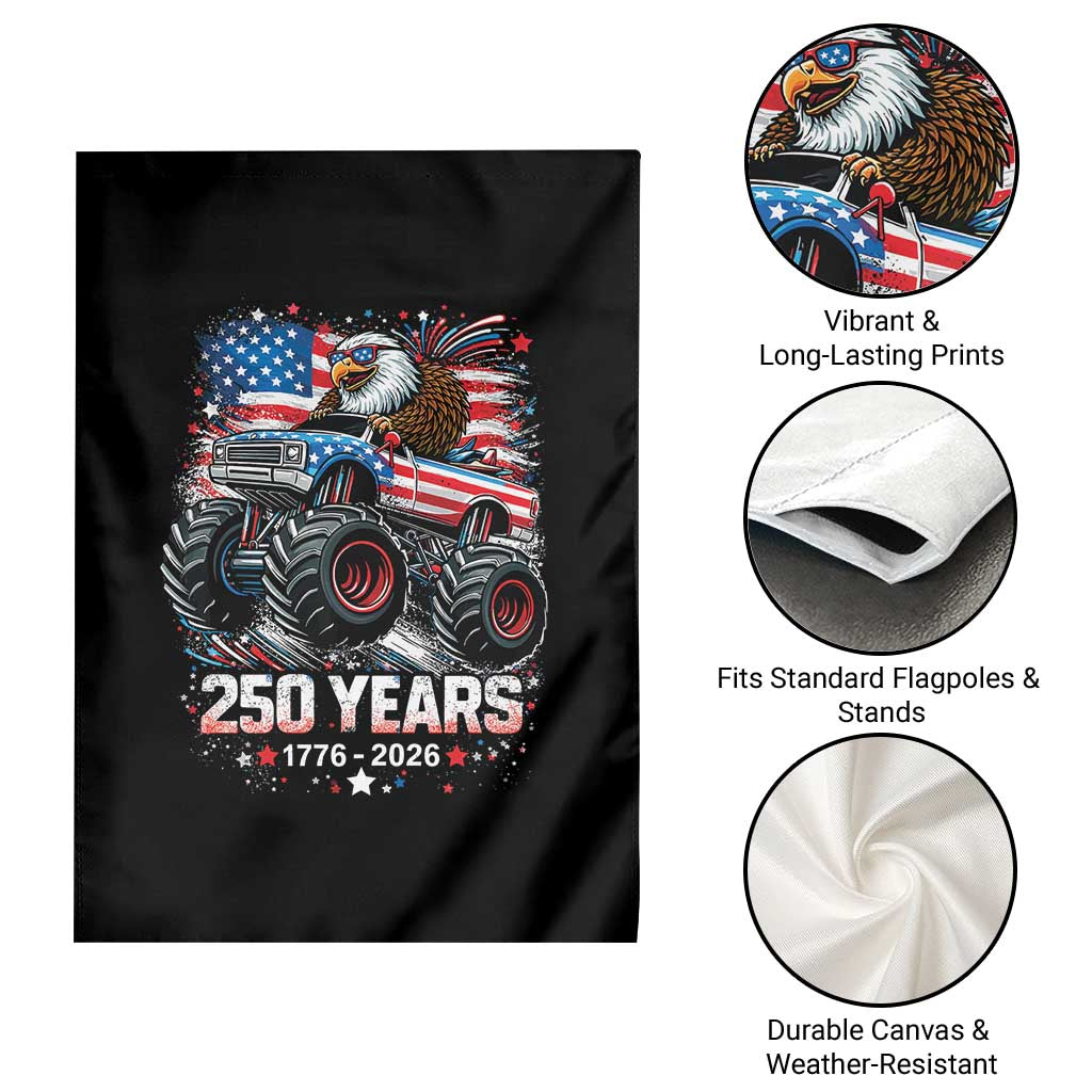USA 250th Anniversary 250 Years 1776 2026 Monster Truck Eagle Garden Flag TS11 Print Your Wear