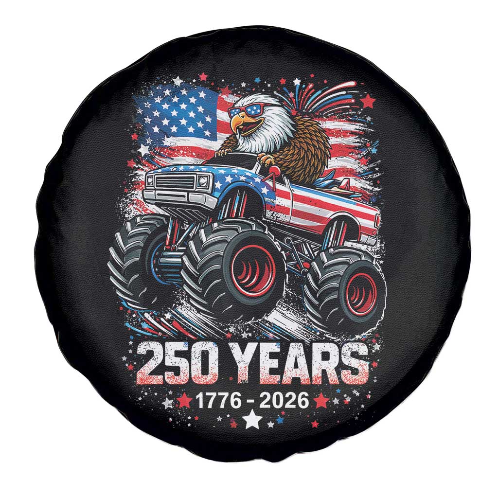 USA 250th Anniversary 250 Years 1776 2026 Monster Truck Eagle Spare Tire Cover TS11 Print Your Wear