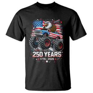 USA 250th Anniversary 250 Years 1776 2026 Monster Truck Eagle T Shirt TS11 Black Print Your Wear