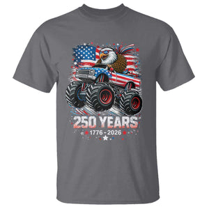 USA 250th Anniversary 250 Years 1776 2026 Monster Truck Eagle T Shirt TS11 Charcoal Print Your Wear