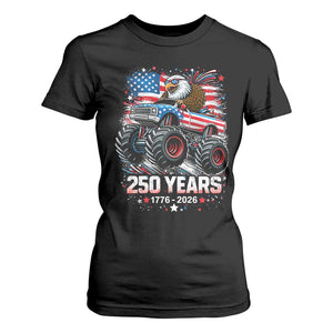 USA 250th Anniversary 250 Years 1776 2026 Monster Truck Eagle T Shirt For Women TS11 Black Print Your Wear