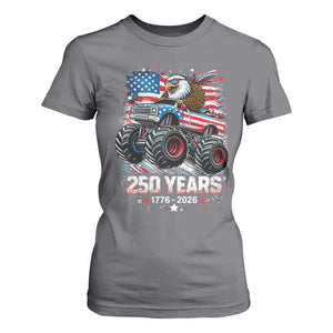 USA 250th Anniversary 250 Years 1776 2026 Monster Truck Eagle T Shirt For Women TS11 Charcoal Print Your Wear