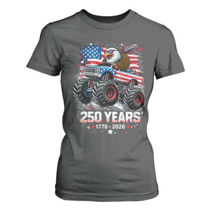 USA 250th Anniversary 250 Years 1776 2026 Monster Truck Eagle T Shirt For Women TS11 Dark Heather Print Your Wear