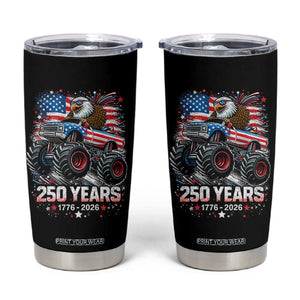 USA 250th Anniversary 250 Years 1776 2026 Monster Truck Eagle Tumbler Cup TS11 Black Print Your Wear