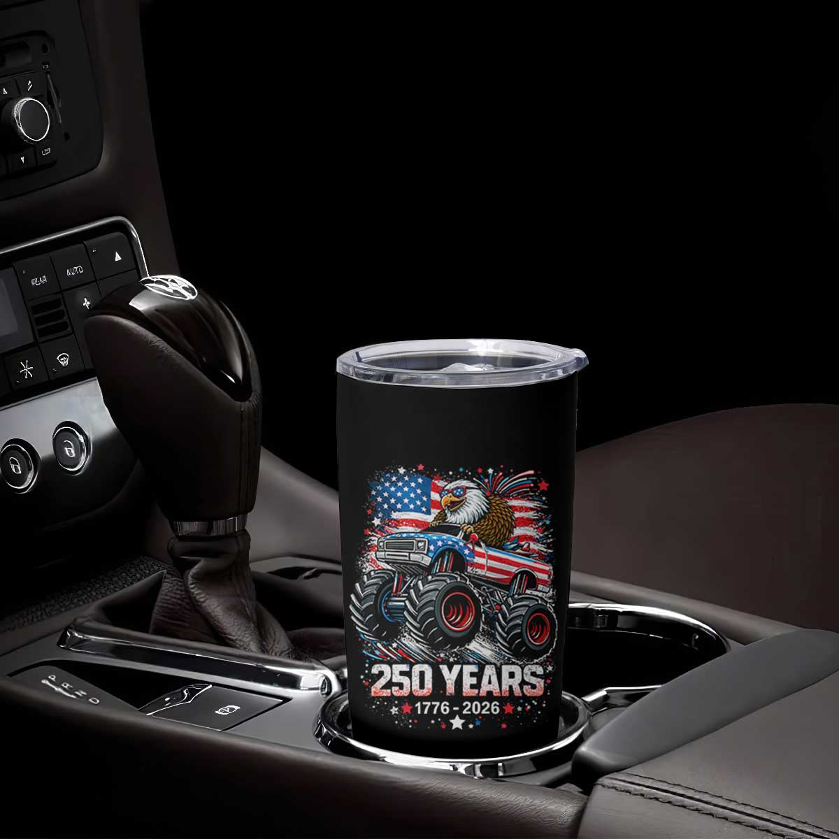 USA 250th Anniversary 250 Years 1776 2026 Monster Truck Eagle Tumbler Cup TS11 Print Your Wear