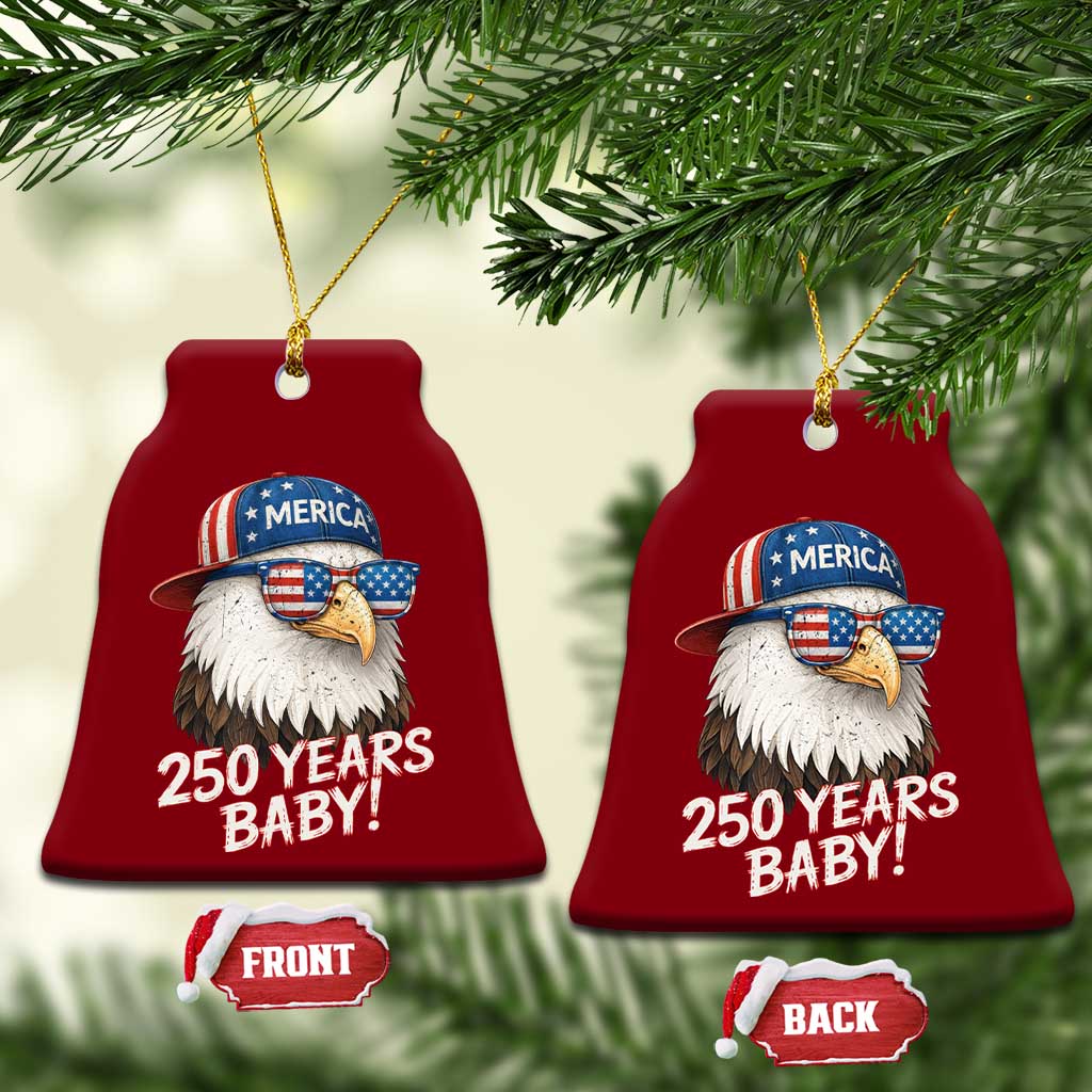 250th Anniversary USA 250 Years Baby Bald Eagle Ceramic Ornament TS11 Print Your Wear