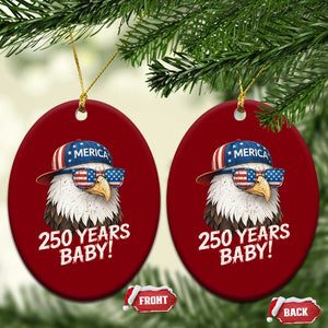 250th Anniversary USA 250 Years Baby Bald Eagle Ceramic Ornament TS11 Print Your Wear