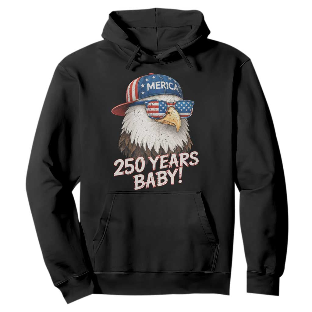 250th Anniversary USA 250 Years Baby Bald Eagle Hoodie TS11 Black Print Your Wear