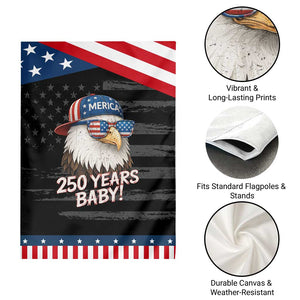 250th Anniversary USA 250 Years Baby Bald Eagle Garden Flag TS11 Print Your Wear